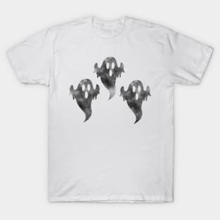 Halloween Triple Scary Ghost T-Shirt